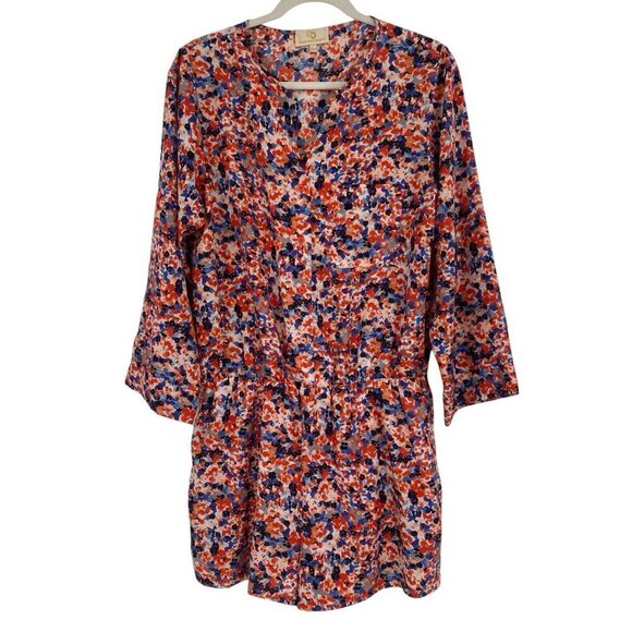 Collective Concepts Floral Romper Size Large Feminine Ditsy Flowers - Picture 2 of 11